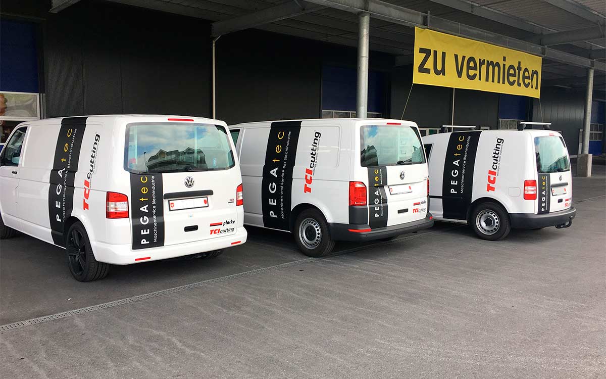 flota de vehículos en suiza máquinas de corte láser